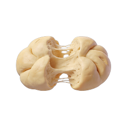 Realistic 3D Bagel Dough Icon - Bakery Food Illustration