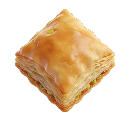 Icône de Baklava - Illustration 3D réaliste de dessert