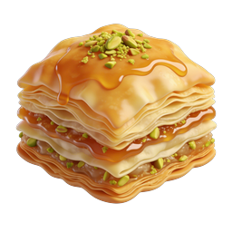 Icône de Baklava | Dessert 3D réaliste