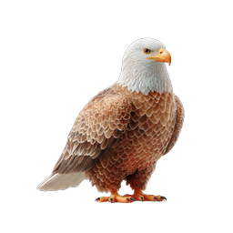 Realistic Bald Eagle Icon - Majestic Bird of Prey