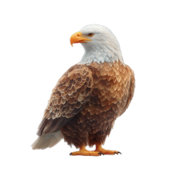 Realistic Bald Eagle Wildlife Icon