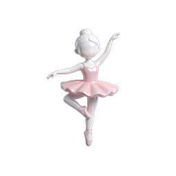 ไอคอน 3D นักบัลเล่ต์ - ท่าบัลเล่ต์ที่สง่างาม