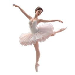 Graceful Ballet Dancer Pose Icon | Classical Dance Illustration