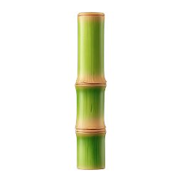 Realistic Bamboo Stalk Icon - Natural Plant Illustration