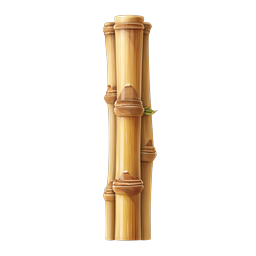 Golden Bamboo Stalks Bundle Nature Icon