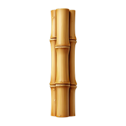 Realistic Bamboo Stalks Cluster Icon | 3D Nature Illustration