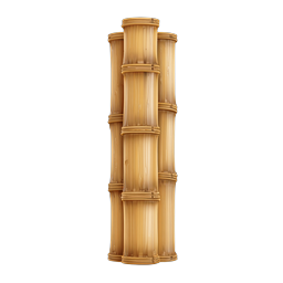 Bamboo Stalks Cluster Icon - Natural Plant Illustration