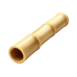 Bamboo Tube Icon - Natural Hollow Bamboo Segment