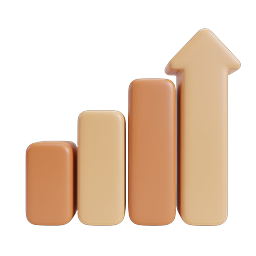 Bar Chart Growth Icon | Business Analytics 3D