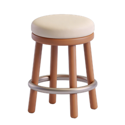 Stylish Bar Stool Icon for Modern Design Projects