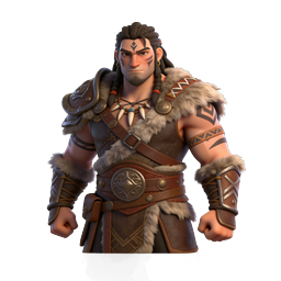Ícone de Avatar 3D de Personagem Guerreiro Bárbaro