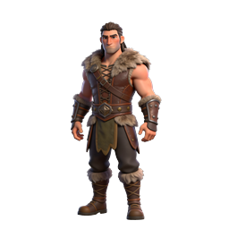 Barbarian Warrior Character - 3D Fantasy RPG Icon