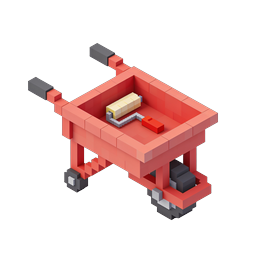 Isometrisches Barbecue-Grill Voxel-Icon | 3D BBQ