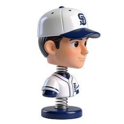 Baseball Bobblehead Player Icon | 3D Sports Figure
