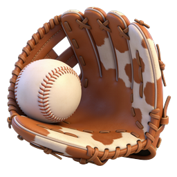 Baseball Glove and Ball Icon - Premium 3D Sports Icon