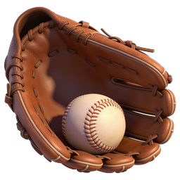 Baseball Glove and Ball Icon | Sports Equipment