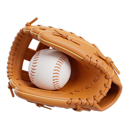 Baseball Glove Icon - 3D Rendered Sports Equipment