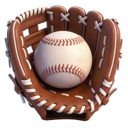 Baseball Glove Icon - 3D Rendered Sports Equipment