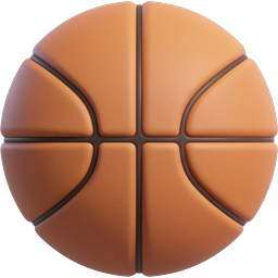 High-Quality Basketball Icon for Sports Applications