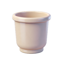Realistic Plant Pot Icon for Gardening and Decor