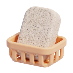 Sponge in Basket Icon for Cleaning and Hygiene