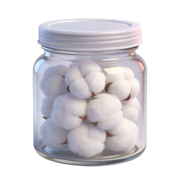 Cotton Jar Icon - Sustainable Material Representation