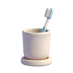 Stylish Toothbrush Holder Icon for Dental Care