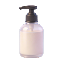 Realistic Liquid Soap Bottle Icon for Personal Care & Hygiene
