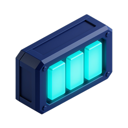 Isometric Battery Charge Icon | 3D Power Cell Graphic