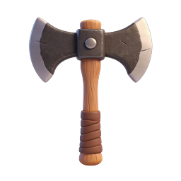 Icona ascia da battaglia 3D | Design arma fantasy