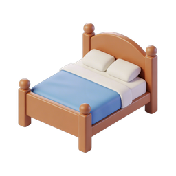 Icona di letto affascinante per comfort e relax