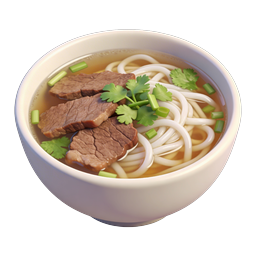 Beef Noodle Soup Bowl Icon | Asian Cuisine Food