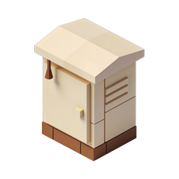 3D Isometric Beehive Icon for Beekeeping Designs