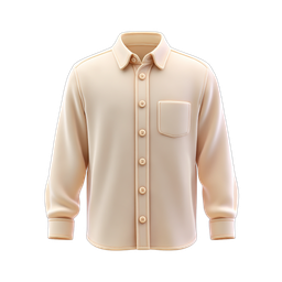 Stylish Beige Shirt Icon for Fashion and Apparel Use