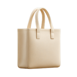 Stylish Beige Tote Bag Icon for Fashion and Retail