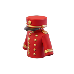 ベルボーイ制服アイコン - ホテルホスピタリティ 3D