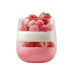 Strawberry Raspberry Yogurt Parfait Dessert Icon