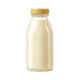 Fresh Milk Bottle Icon for Food and Beverage Brands