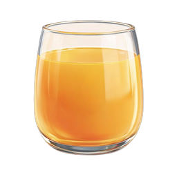 Refreshing Orange Juice Icon for Food and Beverage