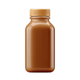 Brown Beverage Bottle Icon for Food and Drink