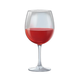 Elegant Red Wine Glass Icon for Culinary Designs