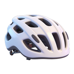 リアルな 3D 自転車ヘルメットアイコン - サイクリング安全ギア