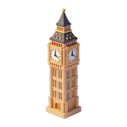 Icona del Big Ben - design 3D della torre dell'orologio per progetti unici