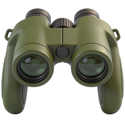 Military Binoculars Icon - Realistic 3D Rendered Optics
