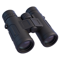 Realistic Binoculars Icon | 3D Optical Equipment