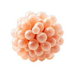 Biological Cell Cluster 3D Render Icon