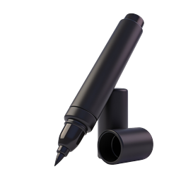 Black Pen Icon - Premium 3D Writing Tool