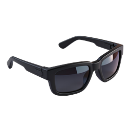 Black Sunglasses Icon - Stylish Eyewear 3D Illustration