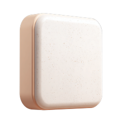 Blank 3D App Icon Mockup - Clay Style Template