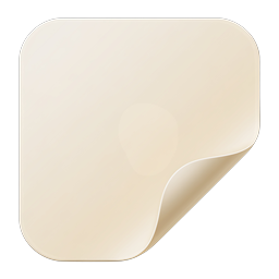 Blank Note Icon with Curled Corner - Memo Pad